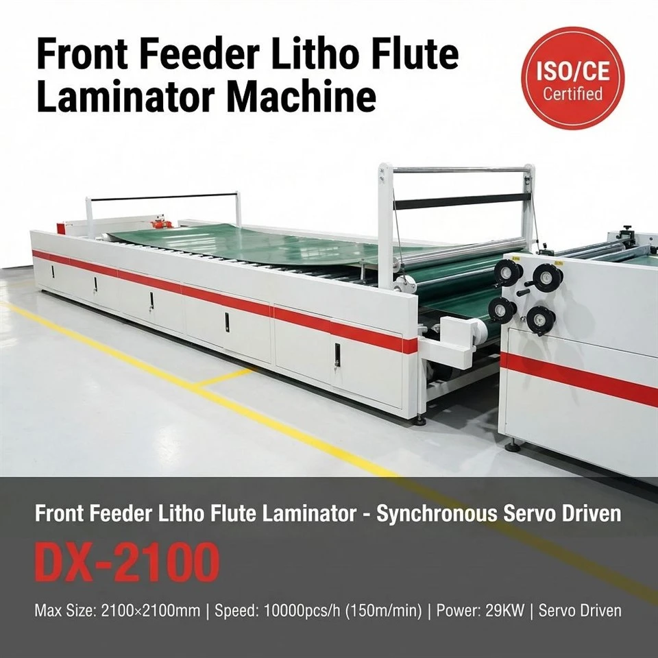 Front Feeder Litho Flute Laminator Machine suppliers