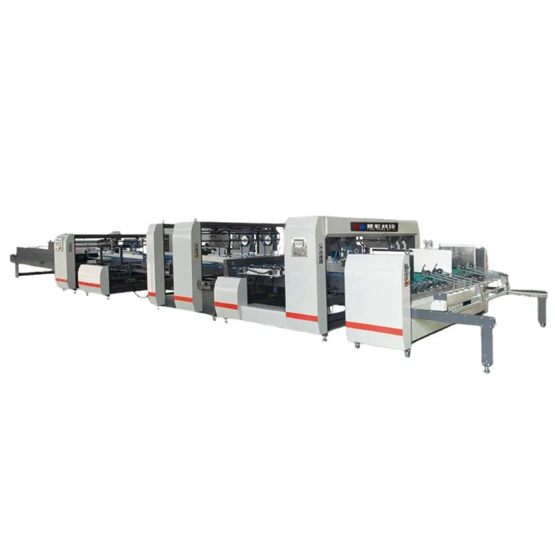 Full-automatic box gluing machine